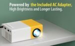 Anubhav Janni Mini Projector Led Portable Home Theater LED With Remote Controller Children's Cinema Compatible Smartphone Laptop TV Movie Party Game Outdoor (Pack Of 1 Pcs) - Image 5