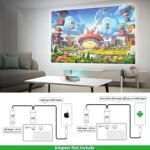 Anubhav Janni Mini Projector Led Portable Home Theater LED With Remote Controller Children's Cinema Compatible Smartphone Laptop TV Movie Party Game Outdoor (Pack Of 1 Pcs) - Image 6