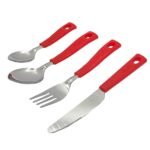 Anubhav Janni Round Kitchen Cutlery Set Flower Lily Stainless Steel With Stand Dinner Spoons Tea Forks Soup Spoons Durable Stylish Spoon Dining Table Dessert Fork Butter Knife (Pack Of 1 Pcs) - Image 5