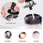 Anubhav Janni Glass Honey Jar Borosilicate For Storage Use Kitchen Food Bottle Dipper honey Dispenser Glass Bottle Dipper Stick Spoon Storage Container Jars Containers Set  (Pack Of 1 Pcs) - Image 7