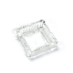 Anubhav Janni Square Ash Tray Glass Ashtray Tray Ash Trays For Smoking Home Ashtray Cigarette Stylish Stylish Crystal Cigarettes Home Office Bar Car Indoor Outdoor Use (Pack Of 1 Pcs)