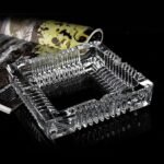 Anubhav Janni Square Ash Tray Glass Ashtray Tray Ash Trays For Smoking Home Ashtray Cigarette Stylish Stylish Crystal Cigarettes Home Office Bar Car Indoor Outdoor Use (Pack Of 1 Pcs) - Image 3