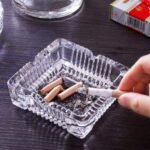 Anubhav Janni Square Ash Tray Glass Ashtray Tray Ash Trays For Smoking Home Ashtray Cigarette Stylish Stylish Crystal Cigarettes Home Office Bar Car Indoor Outdoor Use (Pack Of 1 Pcs) - Image 6