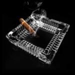 Anubhav Janni Square Ash Tray Glass Ashtray Tray Ash Trays For Smoking Home Ashtray Cigarette Stylish Stylish Crystal Cigarettes Home Office Bar Car Indoor Outdoor Use (Pack Of 1 Pcs) - Image 8