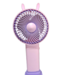 Anubhav Janni Portable Hand Fan Rabbit Design Mini Fan Powerful Personal Small Handheld Base Cute Lightweight Makeup USB Rechargeable Women Men Indoor Outdoor Home Office Travel (Pack Of 1 Pcs)