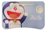 Anubhav Janni Doraemon Laptop Table Printed Cartoon Writing Homework Creatio Best Kids Pattern Top Wooden Desk Bed Study Cup Slot Tablet Notebook Holder Stand Home Office use (Pack Of 1 Pcs)