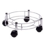 Anubhav Janni Gas Trolly Ss Stainless Steel Heavy Cylinder Trolley Wheels Stainless LPG Stand Heavy Duty Rolling Easy Movement Kitchen Lpg Strong With Trolly Lpg Sealed  By Set (Pack Of 1 Pcs)