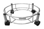 Anubhav Janni Gas Trolly Ss Stainless Steel Heavy Cylinder Trolley Wheels Stainless LPG Stand Heavy Duty Rolling Easy Movement Kitchen Lpg Strong With Trolly Lpg Sealed  By Set (Pack Of 1 Pcs) - Image 3