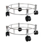 Anubhav Janni Gas Trolly Ss Stainless Steel Heavy Cylinder Trolley Wheels Stainless LPG Stand Heavy Duty Rolling Easy Movement Kitchen Lpg Strong With Trolly Lpg Sealed  By Set (Pack Of 1 Pcs) - Image 5