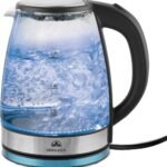 Anubhav Janni Glass Kettle Green Kivvi 1.8 L Stove kraft Crystal Electric Heat Resistant Pyrex Water Boiler For Instant Hot Water Milk Tea Coffee Stainless Steel (Pack Of 1 Pcs)
