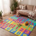 Anubhav Janni Baby Puzzle Mat (4*4) Tiles Alphabets And Numbers Square Foam Crawling For Baby Play Mat Playmat Babies Mats Floor Playing Alphabet  Interlocking Mini Kids (Pack Of 1 Pcs) - Image 2