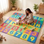 Anubhav Janni Baby Puzzle Mat (4*4) Tiles Alphabets And Numbers Square Foam Crawling For Baby Play Mat Playmat Babies Mats Floor Playing Alphabet  Interlocking Mini Kids (Pack Of 1 Pcs) - Image 5
