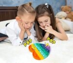 Anubhav Janni Pop It Heart Kids Pop it Fidget Toys Bubble Push Toy For Unisex Adults Stress Relief And Hand Exercise Multi Color Popping Sounds Sensory Toy Reliever POP Toys Kids (Pack Of 1 Pcs) - Image 4