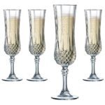 Anubhav Janni Longchamp Wine Glass Classic White or Red Glasses Premium Crystal Clear Diamond Cut Perfect Cocktail Brandy Mocktail Champagne Elegant Flute Style Tulip Flutes Long (Set Of 6 Pcs) - Image 6