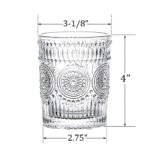 Anubhav Janni Fashion Glass 300 Ml Drinking Glasses Premium Beautiful Glassware For Water Juice Beer Cold Drinks Perfect Whiskey Beverages Cocktail Whisky Scotch Cocktails (Set Of Pcs) - Image 3
