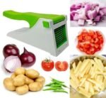 Anubhav Janni Plastic French Fries Chipser Kitchen Potato Chipser Vegetable Cutter Slicer Chips Vegetable Salad Fry Unbreakable Body Stainless Steel Blades Potato Onion (Pack Of 1 Pcs) - Image 2