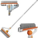 Anubhav Janni 180 Rotating Floor Brush Degree Rotating Stiff and Crab Bristle Bathroom Tile Kitchen Swimming Pool Cleaning Bathroom Tile Grout Tub Kitchen Patio Deck Brush (Pack Of 1 Pcs)