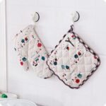 Anubhav Janni China Oven Gloves With Pad Kitchen Bakery Heat Resistance Microwave Baking Mitt Resistant Hand Glove A Pot Holder Thermal Safety Utility Women Cooking (Pack Of 1 Pcs) - Image 5