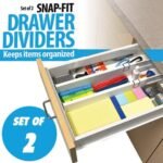 Anubhav Janni Drawer Diveder Organizer Clothes Office Supplies And More Divider Organizer Kitchen Wardrobe Separator Socks Underwear Kitchen Storage (Set Of 2 Pcs) - Image 5