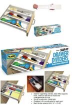 Anubhav Janni Drawer Diveder Organizer Clothes Office Supplies And More Divider Organizer Kitchen Wardrobe Separator Socks Underwear Kitchen Storage (Set Of 2 Pcs) - Image 6