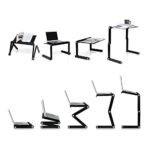 Anubhav Janni T8 Laptop Table Stand Adjustable For Bed Portable Lap Desk Fordable Workstation Notebook Riser with Mouse Pad Side Ergonomic Computer Tray Reading Holder TV Sofa (Pack Of 1 Pcs) - Image 3