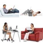 Anubhav Janni T8 Laptop Table Stand Adjustable For Bed Portable Lap Desk Fordable Workstation Notebook Riser with Mouse Pad Side Ergonomic Computer Tray Reading Holder TV Sofa (Pack Of 1 Pcs) - Image 7