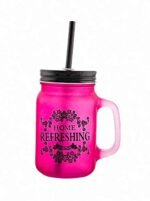 Anubhav Janni Masson Jar Appreciation Tumbler Mugs With Handles Lids And Straws Gift Glasses Bottle Set For Worker Teachers Team Member Employee Glass Color Mason Sipper Lid Straw (Set Of 3 Pcs) - Image 2