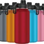 Anubhav Janni Double Wall Vacuum Bottle 500ml Stainless Steel Sports Reusable Thermal Water BPA Free Leakproof Multicolor Classic Narrow with Sport Cap Durable Dishwasher Safe (Pack Of 1 Pcs)