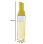 Anubhav Janni Auto Flip Glass Oil Bottles Dispenser Bottle Automatic Smart Lid Leakproof Vinegar Pourer One Handed Easy Pouring Kitchen Container Cooking Dispenser Bottle For Oil (Pack Of 1 Pcs) - Image 2