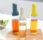 Anubhav Janni Auto Flip Glass Oil Bottles Dispenser Bottle Automatic Smart Lid Leakproof Vinegar Pourer One Handed Easy Pouring Kitchen Container Cooking Dispenser Bottle For Oil (Pack Of 1 Pcs) - Image 6