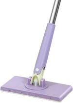 Anubhav Janni Square Mop Towel MOP With Reusable Cleaning Cloth Mini Hands Free Mop Floor Flat Mops Home Cleaner Household Mops Bathroom Floor Kitchen Tables Rotation (Pack Of 1 Pcs)
