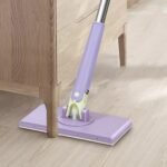 Anubhav Janni Square Mop Towel MOP With Reusable Cleaning Cloth Mini Hands Free Mop Floor Flat Mops Home Cleaner Household Mops Bathroom Floor Kitchen Tables Rotation (Pack Of 1 Pcs) - Image 3