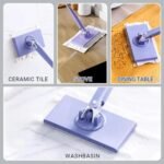 Anubhav Janni Square Mop Towel MOP With Reusable Cleaning Cloth Mini Hands Free Mop Floor Flat Mops Home Cleaner Household Mops Bathroom Floor Kitchen Tables Rotation (Pack Of 1 Pcs) - Image 5
