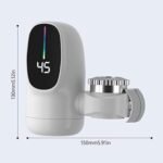 Anubhav Janni New Water Heater Null Smart Instant Electric Heating Faucet Kitchen Bathroom Sink Mixer Fast Heating Faucet Hot Cold Faucet Digital Display Dual Mode Water (Pack Of 1 Pcs) - Image 3