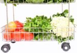 Anubhav Janni Ss 2 Layer Trolly Vegetable Stainless Steel Trolley Rack Kitchen Storage Organizer Wheels Two Portable Modern Folding Perforated Design Spice Fruits Onion Potato (Pack Of 1 Pcs) - Image 4