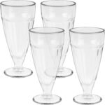 Anubhav Janni Falooda Glass 350 Ml Mugs Icecream Juice Water Glass Smoothie Drinking For Ice Cream Faalooda Cold Drink Smoothie Juice In Home Bar Dishwasher Safe (Set Of 6 Pcs)