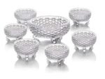 Anubhav Janni Pudding Desert Bowl lass Serving Bowls Dessert Set Glassware Tableware Ice Cream Fruit Candy Pasta Salad Sugar Big Bowl Dish Clear Classic Pineapple Shaped Ice Cream(Set Of 6 Pcs)