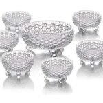 Anubhav Janni Pudding Desert Bowl lass Serving Bowls Dessert Set Glassware Tableware Ice Cream Fruit Candy Pasta Salad Sugar Big Bowl Dish Clear Classic Pineapple Shaped Ice Cream(Set Of 6 Pcs)