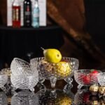 Anubhav Janni Pudding Desert Bowl lass Serving Bowls Dessert Set Glassware Tableware Ice Cream Fruit Candy Pasta Salad Sugar Big Bowl Dish Clear Classic Pineapple Shaped Ice Cream(Set Of 6 Pcs) - Image 2