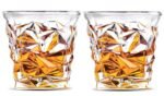 Anubhav Janni New Diamond Glass Round Square Whiskey Shape And Wine Scotch Water Juice New Heavy Base Brandy Drinking Bourbon Cocktails Tumbler Glasses Glass Cups Water Juice Beer (Set Of 2 Pcs)