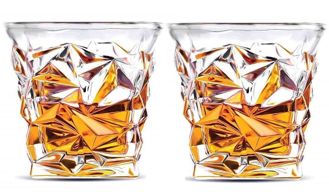 Anubhav Janni New Diamond Glass Round Square Whiskey Shape And Wine Scotch Water Juice New Heavy Base Brandy Drinking Bourbon Cocktails Tumbler Glasses Glass Cups Water Juice Beer (Set Of 2 Pcs) Anubhav Janni New Diamond Glass Round Square Whiskey Shape And Wine Scotch Water Juice New Heavy Base Brandy Drinking Bourbon Cocktails Tumbler Glasses Glass Cups Water Juice Beer (Set Of 2 Pcs) - Image 1