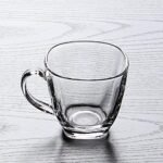Anubhav Janni Squre Tea Cup 205 Ml Designer Crystal Clear Coffee Cups Glass Tea Coffee Milk Juice Cappuccino Espresso Hot Cold Drinks Ideal Home Office Kitchen Cafe Hotel (Set Of 6 Pcs) - Image 2