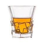 Anubhav Janni Crystal Cut Whisky Glass 300 Ml  Round Square Whiskey Shape Wine Scotch Water Juice  Drinking Bourbon Whisky Cocktails Tumbler Glasses Cups Water Juice Beer (Set Of 6 Pcs)