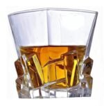 Anubhav Janni Crystal Cut Whisky Glass 300 Ml  Round Square Whiskey Shape Wine Scotch Water Juice  Drinking Bourbon Whisky Cocktails Tumbler Glasses Cups Water Juice Beer (Set Of 6 Pcs) - Image 3