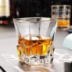 Anubhav Janni Crystal Cut Whisky Glass 300 Ml  Round Square Whiskey Shape Wine Scotch Water Juice  Drinking Bourbon Whisky Cocktails Tumbler Glasses Cups Water Juice Beer (Set Of 6 Pcs) - Image 5