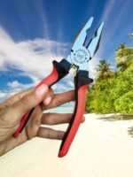 Anubhav Janni Piller Pakad (8 Inch) Sturdy Steel Combination Plier For Home Professional Use And Electrical Work Fully Insulated Heavy Duty Grip Multipurpose Hand Tool Lineman (Pack Of 1 Pcs) - Image 3