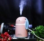 Anubhav Janni Rabit Humidifier Green Mini USB Desktop Humidifier Rabbit Air Mute For Car Home Office Changing Led Touch New With LED Night Light Car Bedroom (Pack Of 1 Pcs) - Image 3