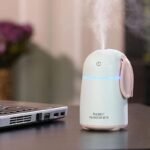 Anubhav Janni Rabit Humidifier Green Mini USB Desktop Humidifier Rabbit Air Mute For Car Home Office Changing Led Touch New With LED Night Light Car Bedroom (Pack Of 1 Pcs) - Image 8