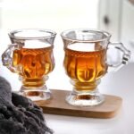 Anubhav Janni Royal Mug 150 Ml Designer Crystal Clear Coffee Cups Glass Tea Coffee Milk Juice Cappuccino Espresso Hot Cold Drinks Ideal Home Office Kitchen Cafe Hotel (Set Of 6 Pcs) - Image 4