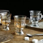 Anubhav Janni Royal Mug 150 Ml Designer Crystal Clear Coffee Cups Glass Tea Coffee Milk Juice Cappuccino Espresso Hot Cold Drinks Ideal Home Office Kitchen Cafe Hotel (Set Of 6 Pcs) - Image 6